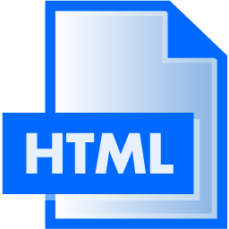 HTML File Extension Icon 256x256 png